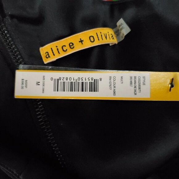 Alice + Olivia Breanna One Shoulder Dress M NWT - Picture 7 of 8